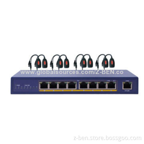 Power Video Balun with 8CH Power Video, 48V DC/2A Power Supply